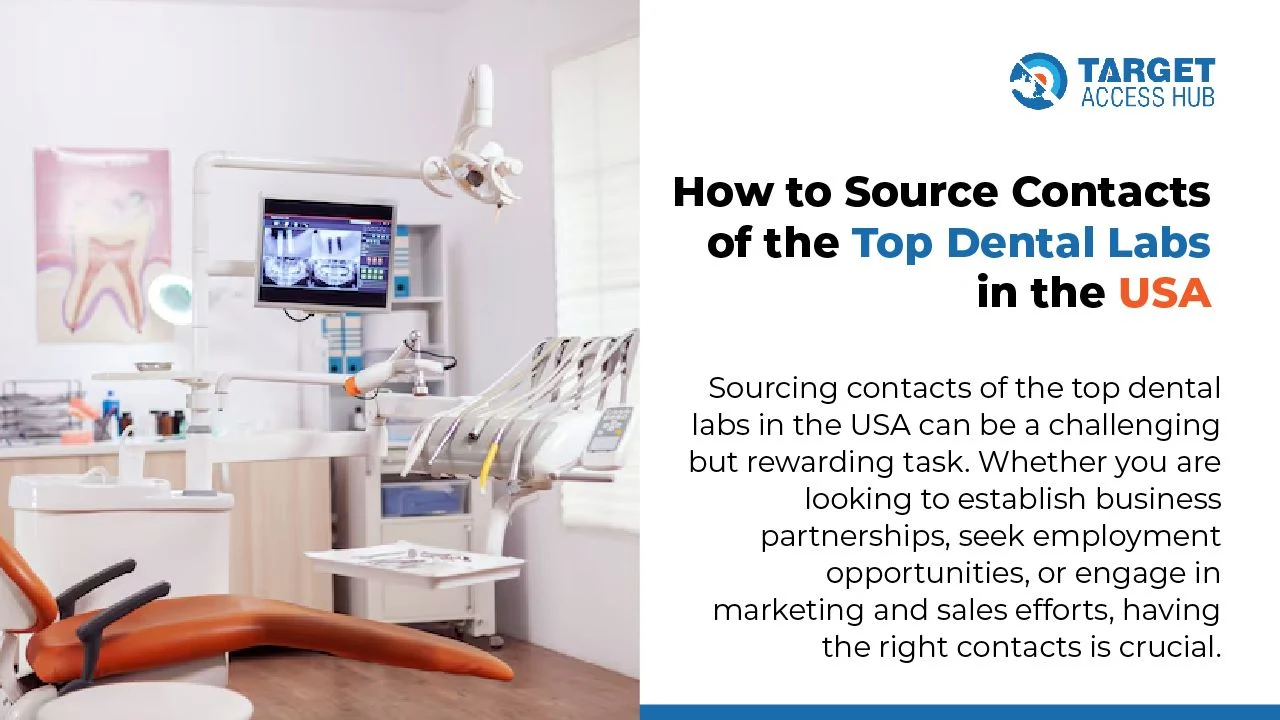 How to Source Contacts of the Top Dental Labs in the USA