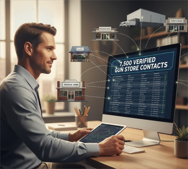 Gun store email list, firearm email list